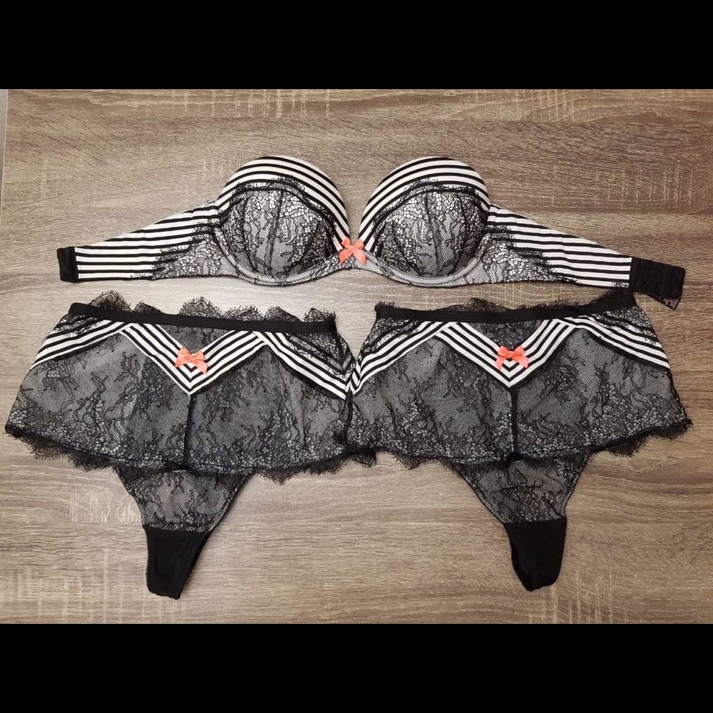 Victoria's Secret set of two panties and one bra